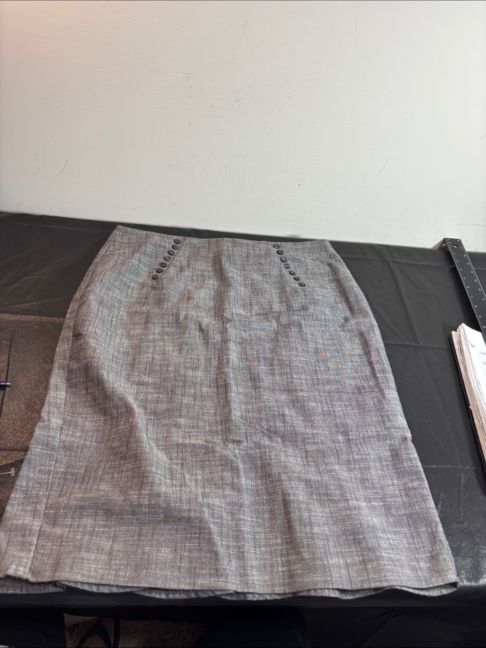 IZ California Classic Gray Pencil Skirt - Women's Professional Skirt. 0733
